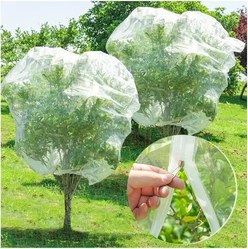 Miniatura 10 de 3 piezas de malla de barrera para plantas, malla de barrera para plantas, redes de pájaros, bolsas de barrera para verduras, frutas, bolsas