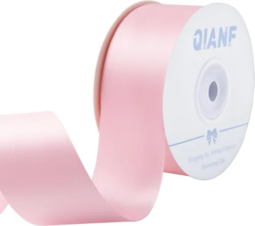 Miniatura 13 de QIANF Cinta plateada de satén de doble cara de 1-1/2 pulgadas para envolver regalos, lazos para el pelo, hacer cintas para el cabello, bandas