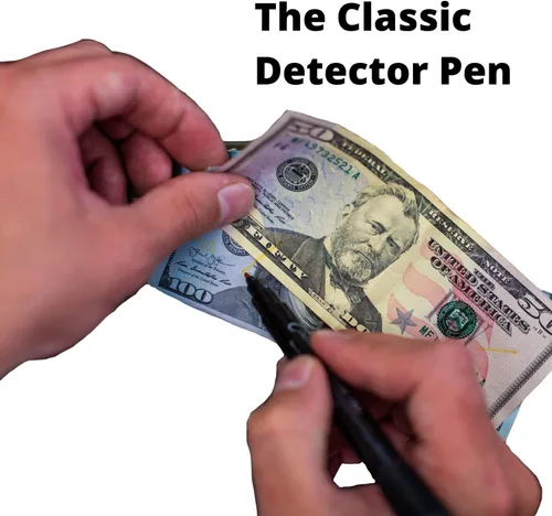 Miniatura 4 de Dri Mark 351B1 - Rotulador marcador detector de billetes falsificados, fabricado en los Estados Unidos, 3 veces más tinta, tamaño de bolsillo