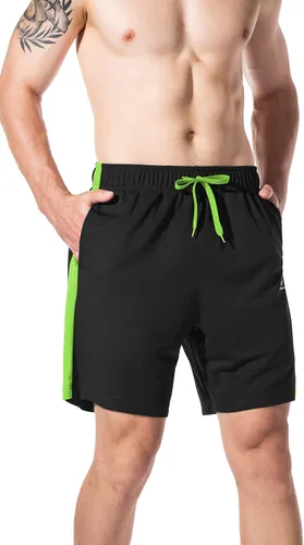 Miniatura 2 de LINSONMAN Mens Athletic Shorts for Running Training and Gym Workouts - Quick-Drying and Lightweight Sports Shorts