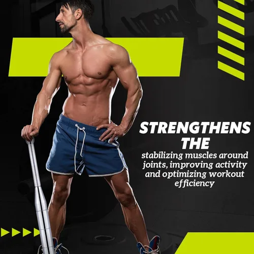 Miniatura 5 de MorningRo 17. 5 libras ajustable Macebell Indian Club para entrenamiento de fuerza, campana de acero 6 en 1 para entrenamiento de cuerpo completo