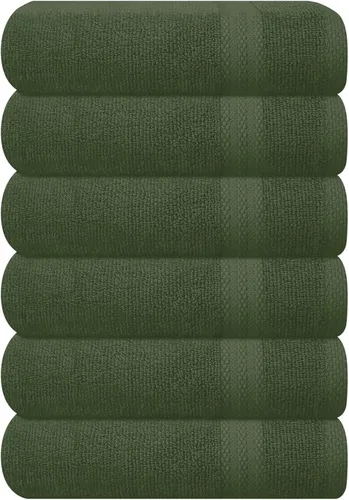 Miniatura 129 de GLAMBURG - Juego de 12 toallas faciales ultrasuaves de 13 x 13 pulgadas, 100% algodón, duraderas y altamente absorbentes, ideales para baño, cocina