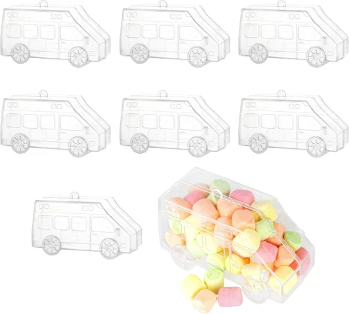 Miniatura 7 de Hammont Adornos Navideños Transparentes Rellenables – Caja de Regalo de Dulces Navideños Reutilizable en Forma de Alpaca para Decoración del Árbol