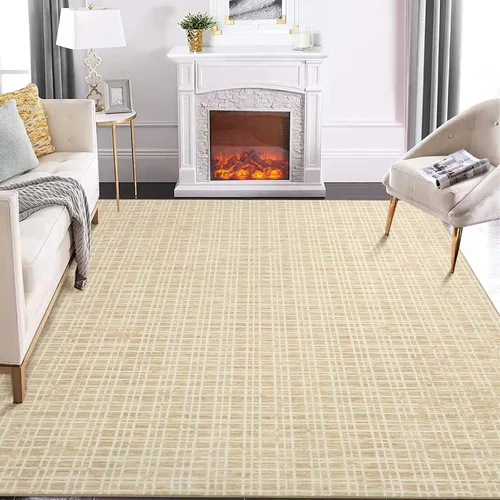 Miniatura 10 de GAOMON Alfombra Corredor de Área de 2 x 6 pies moderna geométrica gris de lana sintética antideslizante de pelo bajo hecha a máquina lavable