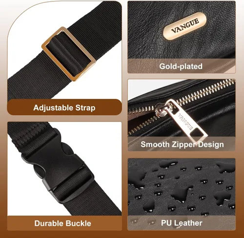Miniatura 4 de Mini riñonera unisex, Negro -, Bolsa de cinturón