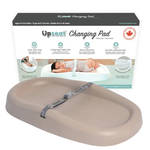 Miniatura 7 de Upseat Cambiador de bebé, diseño antideslizante y agarre, espuma acolchada de alta calidad, contorneada para mayor comodidad, impermeable y fácil