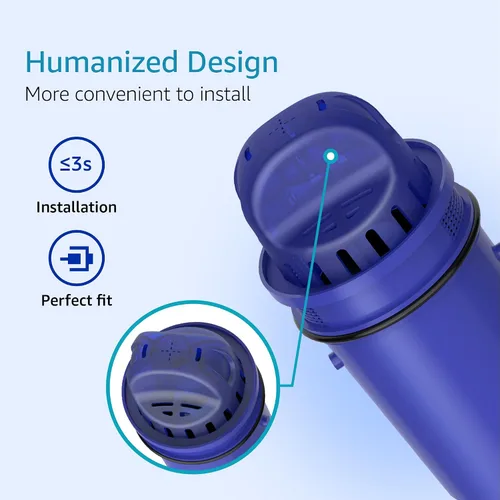 Miniatura 6 de AQUA CREST Filtro de agua para jarra certificado NSF, repuesto para jarras y dispensadores Pur® PPT700W, CR-1100C y PPF951K (paquete de 3)