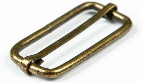 Miniatura 25 de CooBigo Paquete de 25 hebillas deslizantes ajustables de metal de 1 pulgada, ajustador rectangular Tri-Glide, deslizador de correa de tirantes