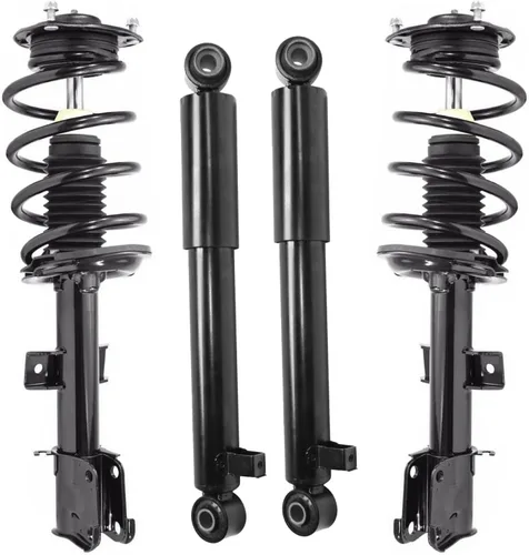 Miniatura 139 de Detroit Axle - Puntales y Amortiguadores para Chevy Traverse Buick Enclave GMC Acadia Saturn Outlook 2007-2012, 2 puntales delanteros con resorte