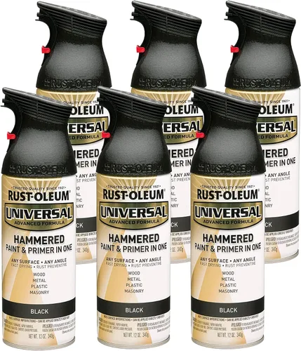 Miniatura 43 de Rust-Oleum 245197 Pintura en aerosol universal para todas las superficies, 12 onzas, negro satinado