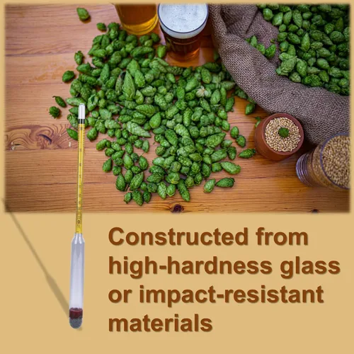 Miniatura 4 de 3 unidades de hidrómetro de alcohol 0-200 Proof Tralle – Preciso, fácil de usar probador de alcohol para destilación de Moonshine, elaboración Cinco