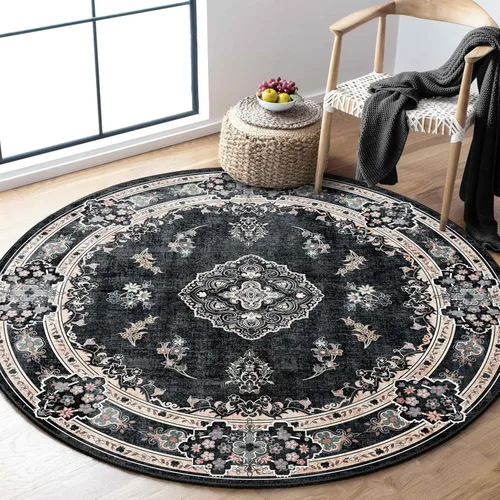 Miniatura 76 de Alfombra Verde MUJOO de 8'x10', Alfombras de Área para Sala de Estar, Alfombras Lavables, Alfombra Grande de Área, Alfombra Boho de Área de 8'x10