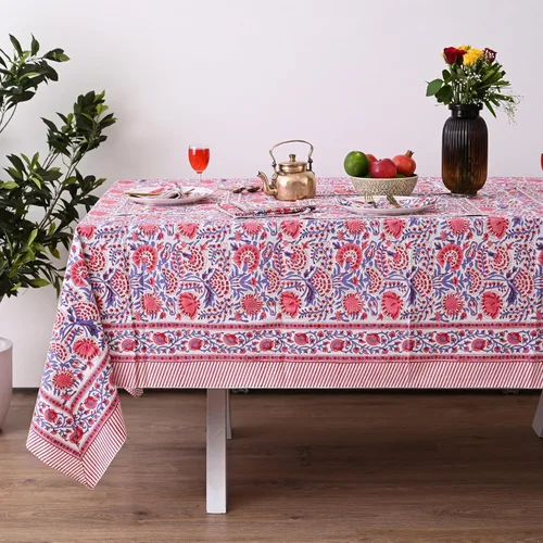 Miniatura 10 de Funda de mesa impresa a mano con diseño exquisito, tela de algodón premium, perfecta para comedor y decoración, mantel de mesa