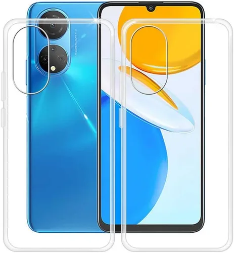 Funda de teléfono para Honor X7 (6.74 pulgadas), 2 piezas a prueba de golpes de silicona de TPU suave, [ultrafina] [antiamarilleo] contraportada