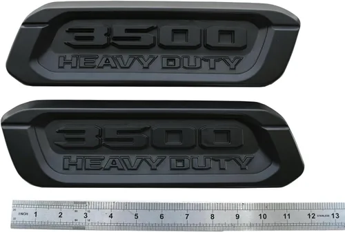 Miniatura 7 de Par de emblemas nuevos 3500 de reemplazo para 3500 Heavy Duty, insignias laterales izquierda y derecha, capó 68362221AB 68362220AB 2019-2022