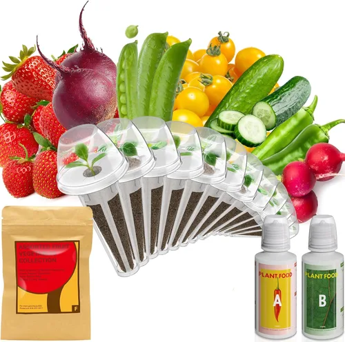 Miniatura 15 de Kit de semillas de frutas Inbloom para AeroGarden, Ahopegarden, GARDENCUBE, MUFGA, sistema de cultivo hidropónico iDoo, 7 cápsulas