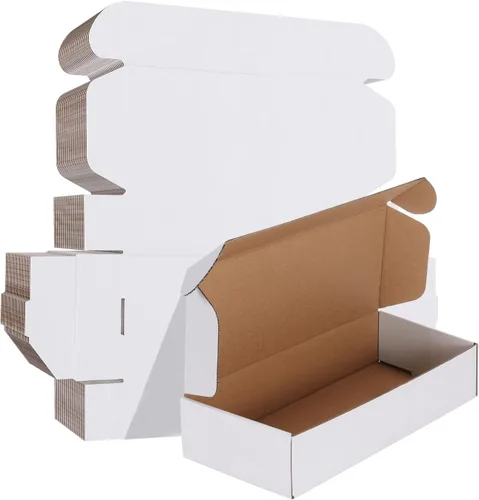Miniatura 26 de HORLIMER Paquete de 40 cajas de envío de 5 x 5 x 5, caja de cartón corrugado blanco para correo, embalaje, pequeñas empresas