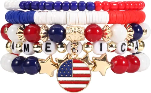 Miniatura 18 de Ardorchid Pulseras de Halloween para Mujeres Calabaza Fantasma Esqueleto Murciélago Calavera con Cuentas Apilables Elásticas Rugby Acción de Gracias