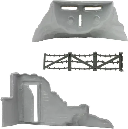 Miniatura 4 de BMC Classic Marx Axis Ambush - 14pc Gris Plástico Ejército Hombres Playset Accesorios