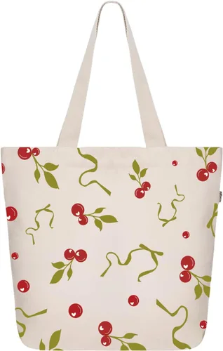 Miniatura 76 de Ecoright Bolsa de lona estética para mujer, bolsa grande con cremallera y bolsillo, bolsa de mano para mujer, para yoga, trabajo, playa