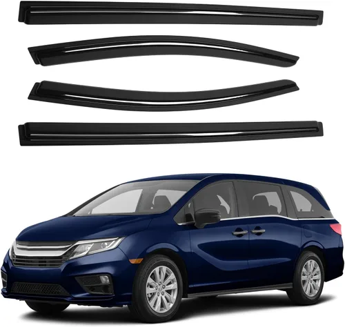 Miniatura 36 de Canvcle RAV4 Rain Guards - Window Visors for Toyota RAV4 2006-2012, Outside-Mount Tape-On Side Window Wind Deflectors for RAV4 Accessories, Vent