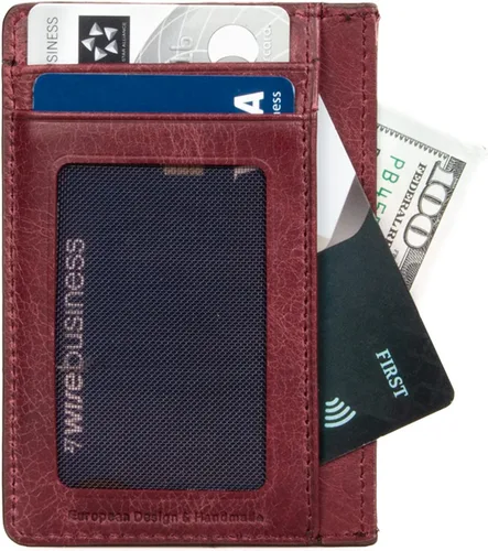 Miniatura 21 de Grande -3605 Estuches para tarjetas, Borgoña, Minimalista