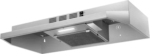Miniatura 10 de SNDOAS Campana extractora negra de 24 pulgadas, Campana extractora sin conductos para debajo del gabinete, Campana extractora de cocina de acero
