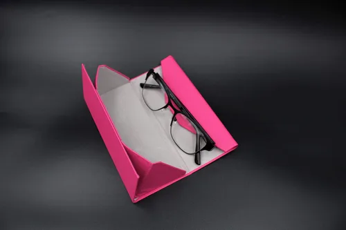 Miniatura 179 de Real Sic Funda para lentes de sol para hombres y mujeres, soporte magnético plegable para lentes de sol, inspirado en el color sólido