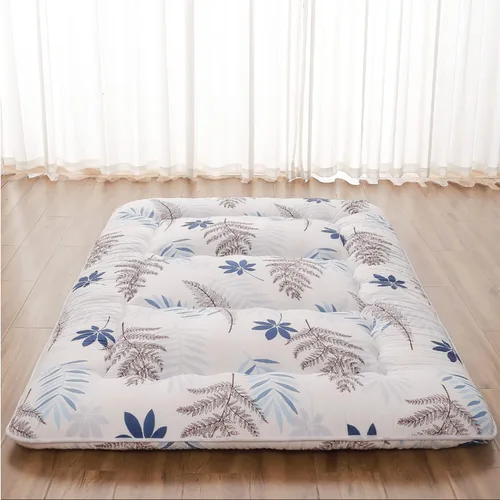 Miniatura 16 de Zelladorra - Colchón japonés de suelo, colchón futón con bolsa de almacenamiento portátil, enrollable, grueso, de tatami, para campamento, Flor