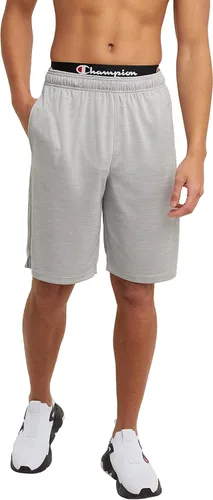 Miniatura 14 de Champion Men's Sport Shorts, Standard Fit, 10 Inch Inseam, Lightweight Fabric, Moisture-Wicking Negro
