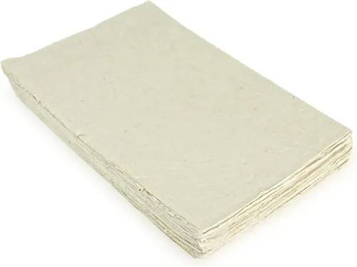 Miniatura 8 de Kathmandu Valley Co. Papel de cartulina Lokta hecho a mano tamaño A5 con borde Deckle. Papel lokta sin árboles para papelería vintage, impresión e
