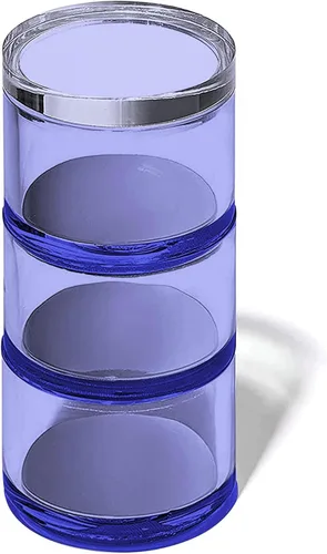 OfficeGoods Soporte acrílico apilable de 3 niveles, elegante organizador de escritorio y almacenamiento para oficina o hogar, diseño redondo Plateado