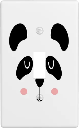 Miniatura 61 de Cubierta de interruptor de luz dúplex de elefante de dibujos animados de 1 banda, cubiertas de enchufe, placa frontal decorativa para receptáculo