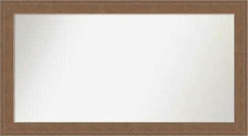Miniatura 217 de Amanti Art Espejo de baño marrón para sobre el fregadero, 25 x 25 pulgadas, hecho a medida, espejo de tocador cuadrado marrón medio, marco de madera