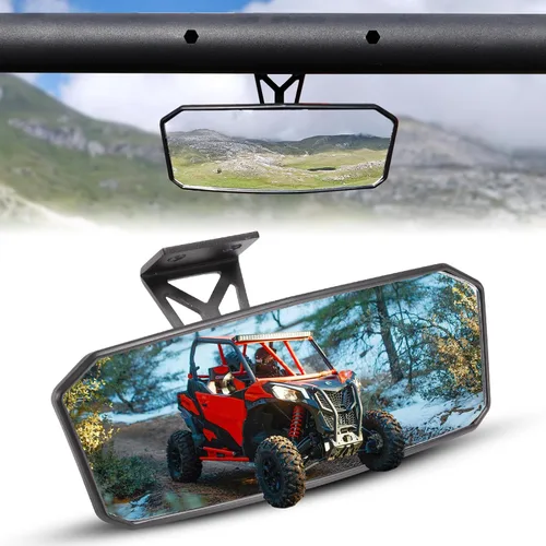 A & UTV PRO Espejo retrovisor para Can Am Commander 2021-2026, espejos retrovisores centrales convexos para 2018-2026 Can Am Maverick Trail/Sport