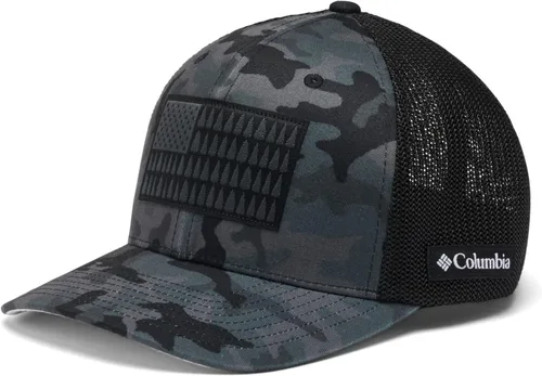Miniatura 863 de Columbia - Gorra de malla con bandera con árboles unisex para adultos, corona alta