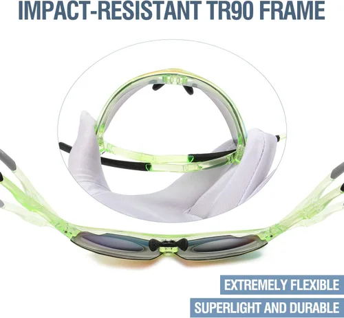 Miniatura 34 de DUCO DK261 - Gafas de sol deportivas de béisbol para jóvenes, con marco TR90 irrompibles, ligeras, para niños y niñas