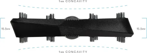 Miniatura 4 de Crankbrothers Stamp Pedales Planos MTB - Pedales de Bicicleta Ligeros, Versátiles y Duraderos de Tamaño Específico Negro
