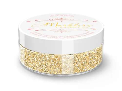 Miniatura 200 de MARBLERS Brillantina de forma gruesa de grado cosmético [estrella] 0.11 onzas (0.11 oz) Escamas No tóxica Vegana Libre de crueldad animal