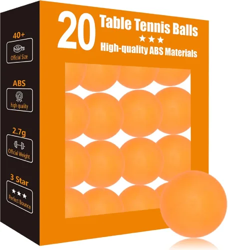 Miniatura 10 de Pelotas de Ping Pong de 3 Estrellas - Tenis de Mesa ABS de Alto Rendimiento para Entrenamiento, Juego