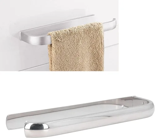 Toallero de mano de acero inoxidable, organizador de toallas de mano montado en la pared, soporte para toallas montado en la pared, estante