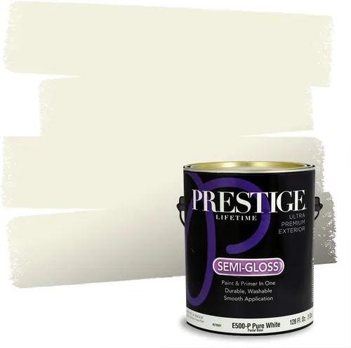 Miniatura 50 de PRESTIGE Paints Exterior Paint and Primer In One, 1-Gallon, Satin, Comparable Match of Benjamin Moore* Royal Linen* 931BM-PCM
