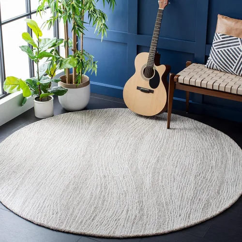 Miniatura 15 de SAFAVIEH Metro Collection - Alfombra decorativa de 2 x 3 pies, azul y marfil, diseño transicional, ideal para áreas de alto tráfico en pasillo, baño