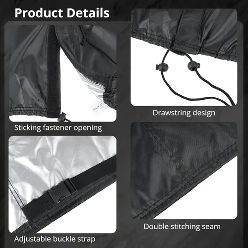 Miniatura 4 de Funda plegable para carro de jardín 600D, cubierta protectora de tela Oxford 600D, cubierta impermeable para carrito de jardín, cubiertas