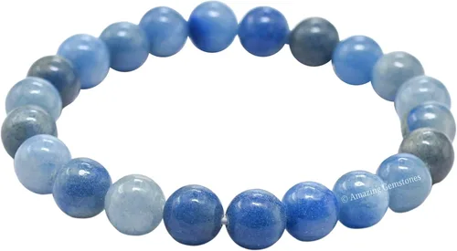 Miniatura 7 de Amazing Gemstone Pulsera de cristal para mujeres y hombres, pulsera de cristal curativo de protección, pulsera elástica con cuentas de piedras
