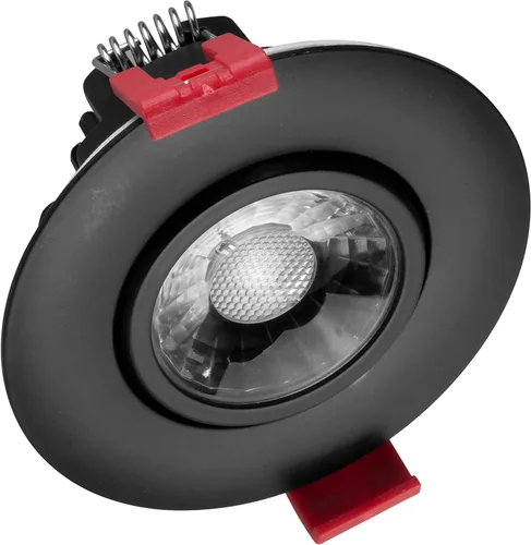 NICOR Lighting DGD311203KRDBK - Focos empotrados LED, color negro