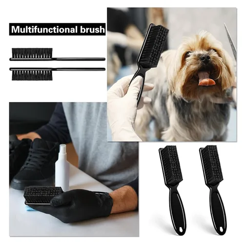 Miniatura 6 de NICEMOVIC Cepillos de limpieza para peluquería, 20 piezas de cerdas de nailon con mango de plástico, suministros de limpieza multifuncionales