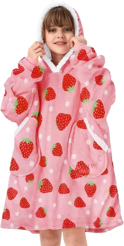 Miniatura 19 de Century Star Manta con capucha para mujeres y hombres, sherpa, de gran tamaño, gruesa, acogedora, suave, cálida, para adultos, sudadera con capucha