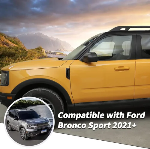 Miniatura 2 de Jimen Compatible con Ford Bronco Sport 2021-2023, 2 piezas de cubiertas de ventilación lateral para guardabarros de automóvil, accesorios exteriores