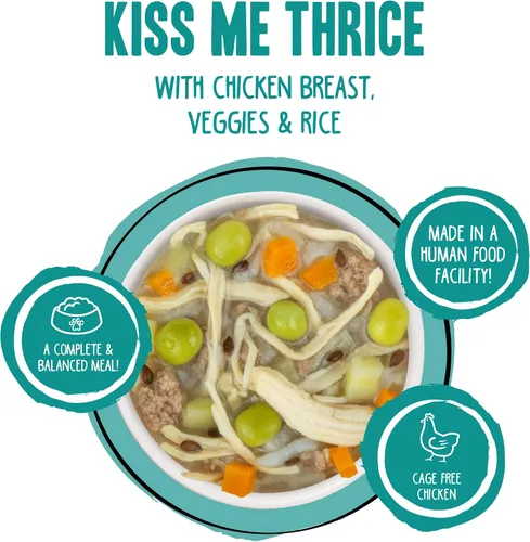 Miniatura 3 de Weruva Best Fido Friend Comidas Tamaño Divertido para Perros, Kiss Me Thrice, Taza de 2.75oz, Paquete de 12